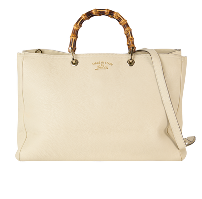 Large Bamboo Shopper Tote, front view
